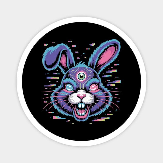 Crashloop Cottontail Magnet by Cosmo Gazoo